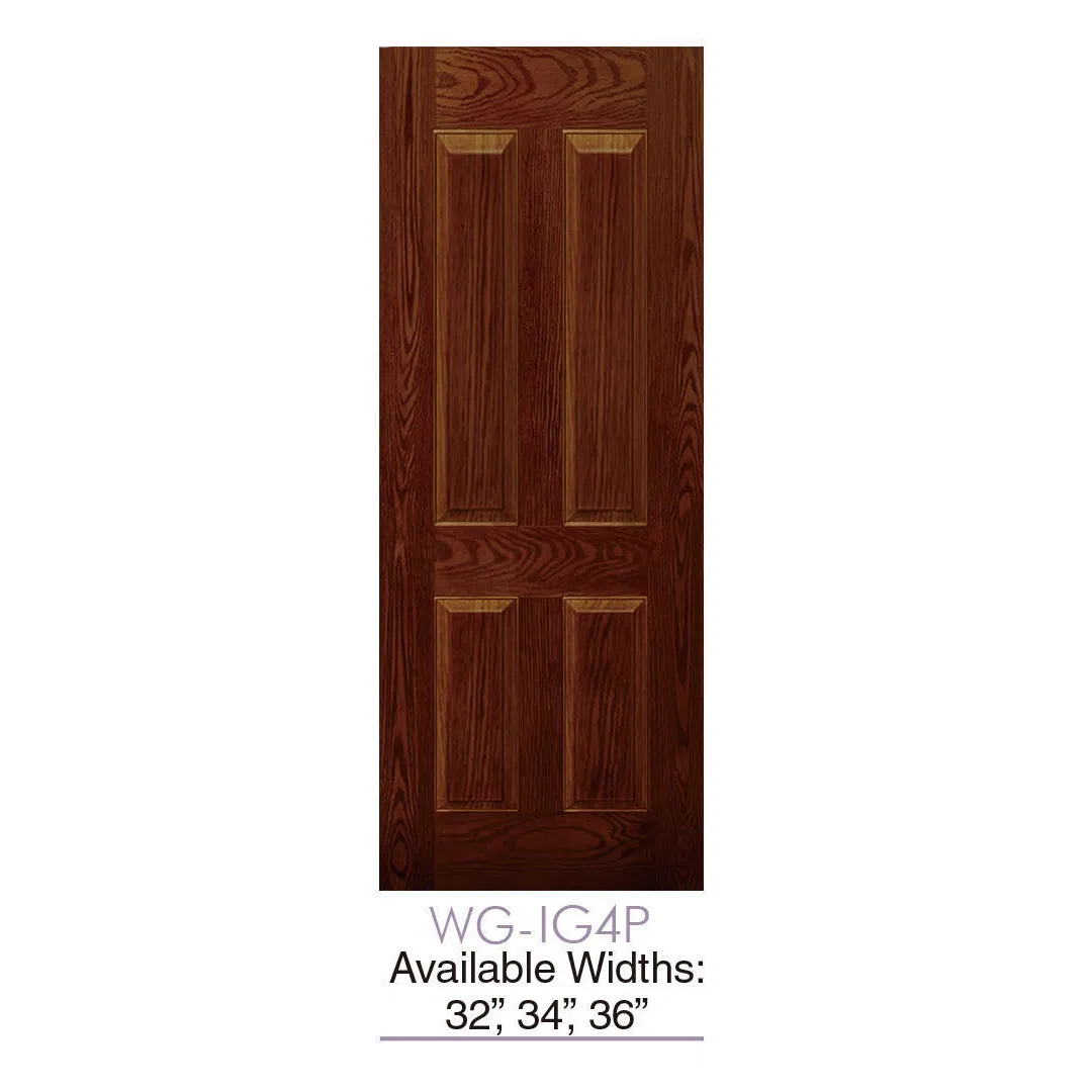 China Manufacturer Wholesale Fiberglass Door with Woodgrain for House