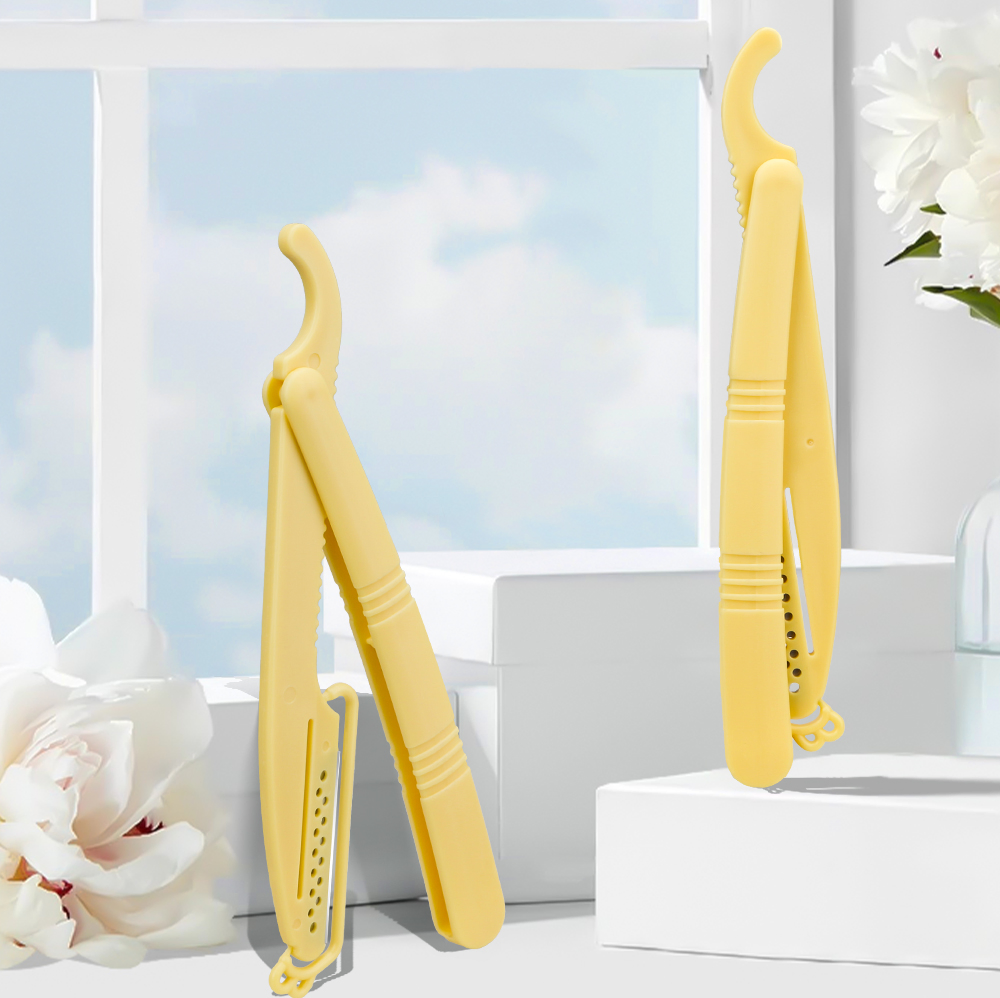 Foldable Disposable Plastic Barber Razor Salon Use Barber Straight Razor