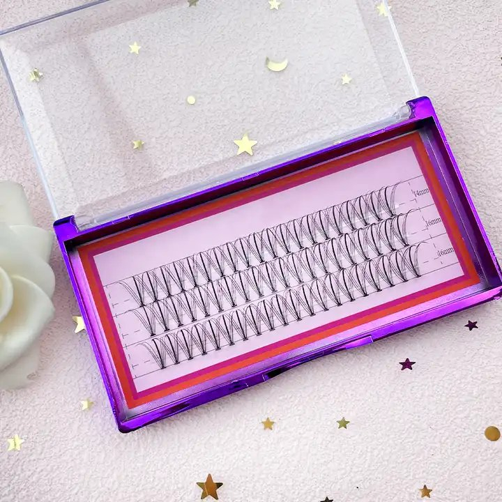 Factory Price Heat Bonded DIY Lashes 10d 20d 30d 40d Premade Fan Eyelash Cluster Lash Self Grafting Promade Volume Fan