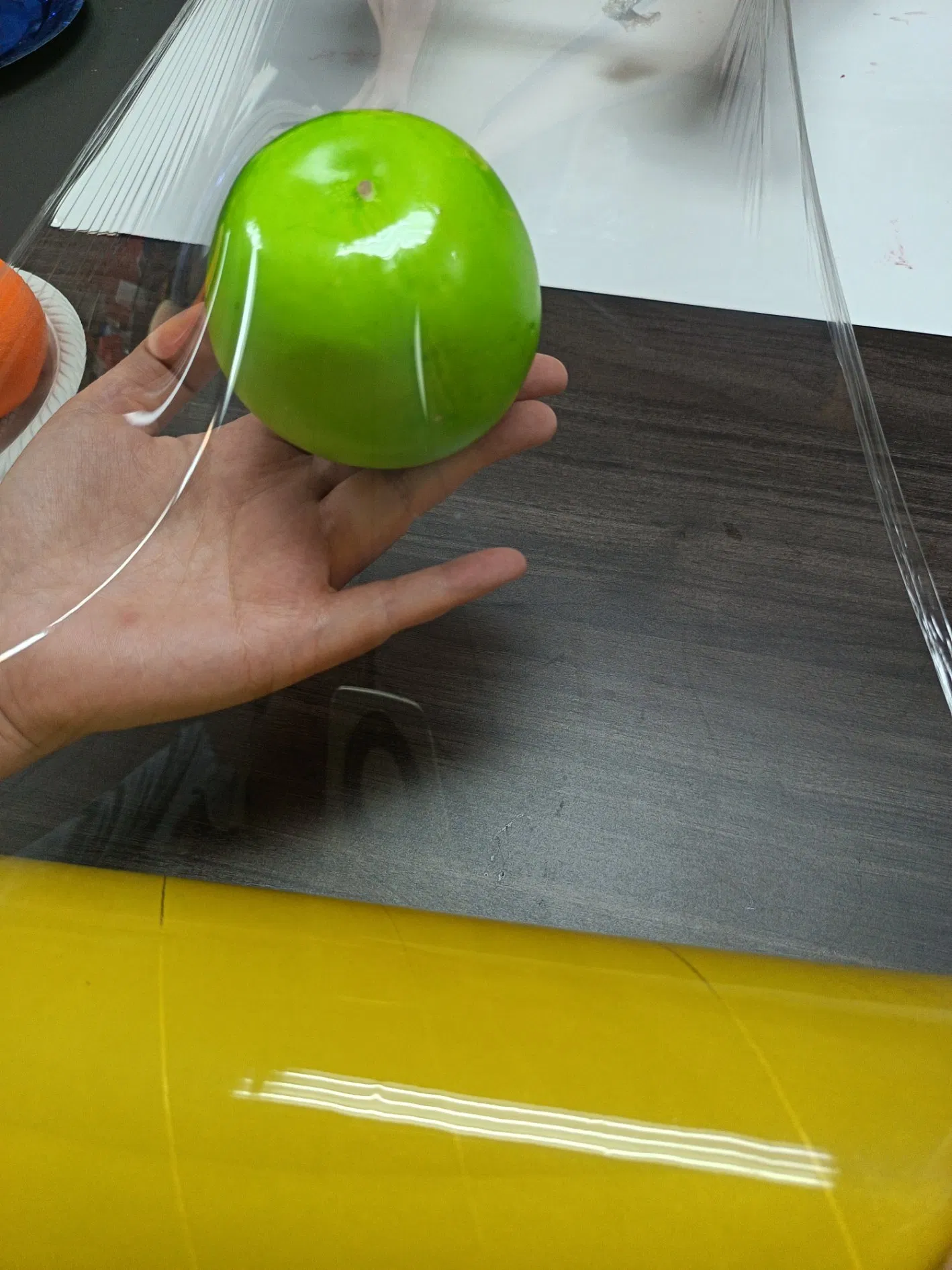 Food Grade High Stretch Transparent Clear Jumbo Roll PVC Cling Film Wrap