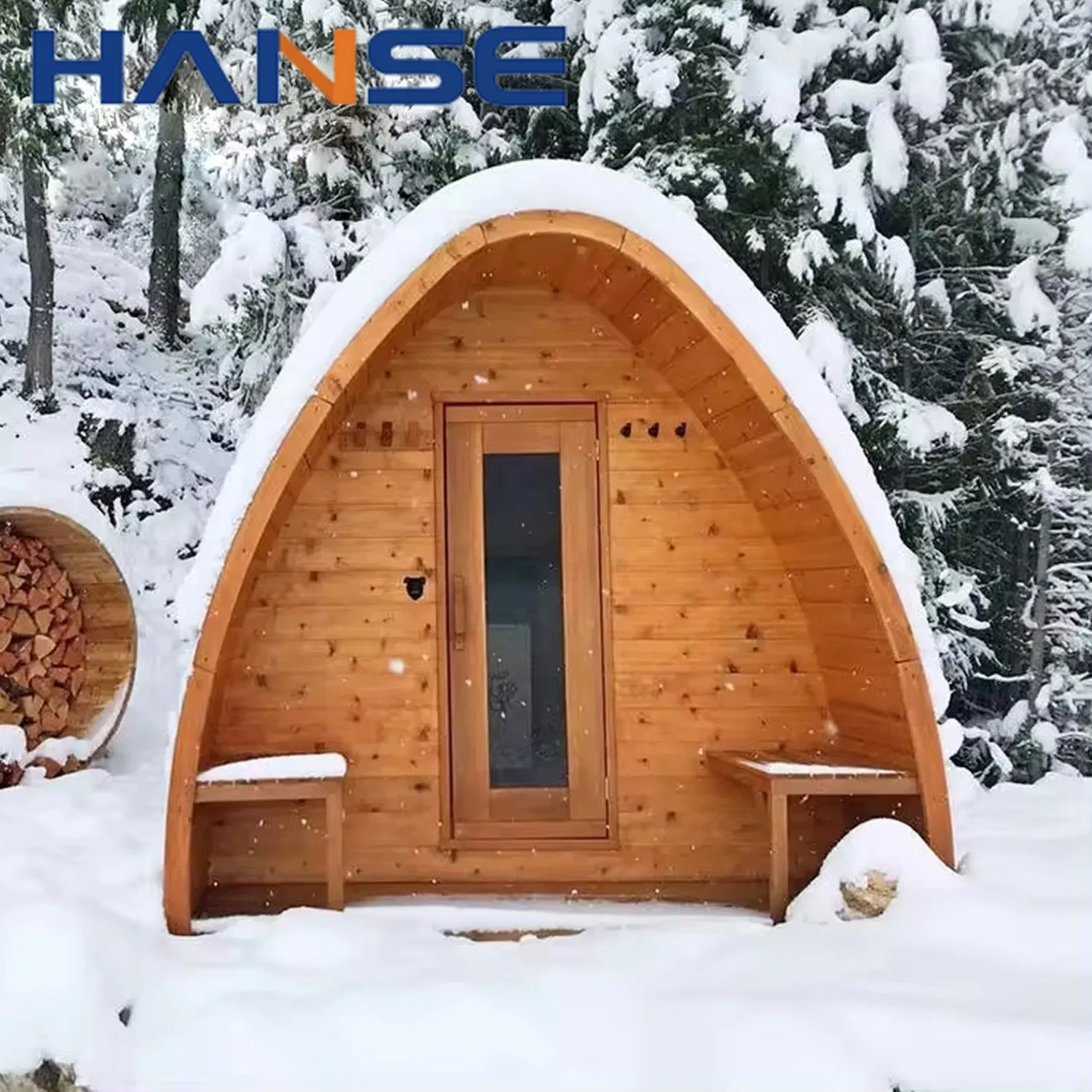 Сауна для 6 человек из кедра, инфракрасная, уличная