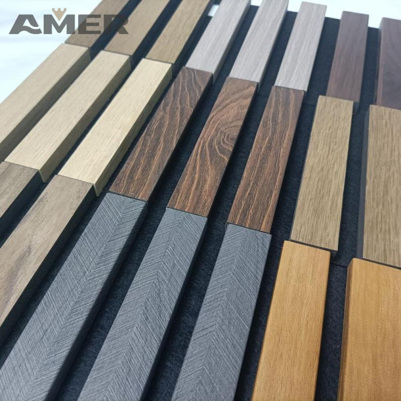 Solid/Hollow Easy Install Sound Timber Absorbing MDF Wooden Grooved Acoustic Wall Ceiling Panels