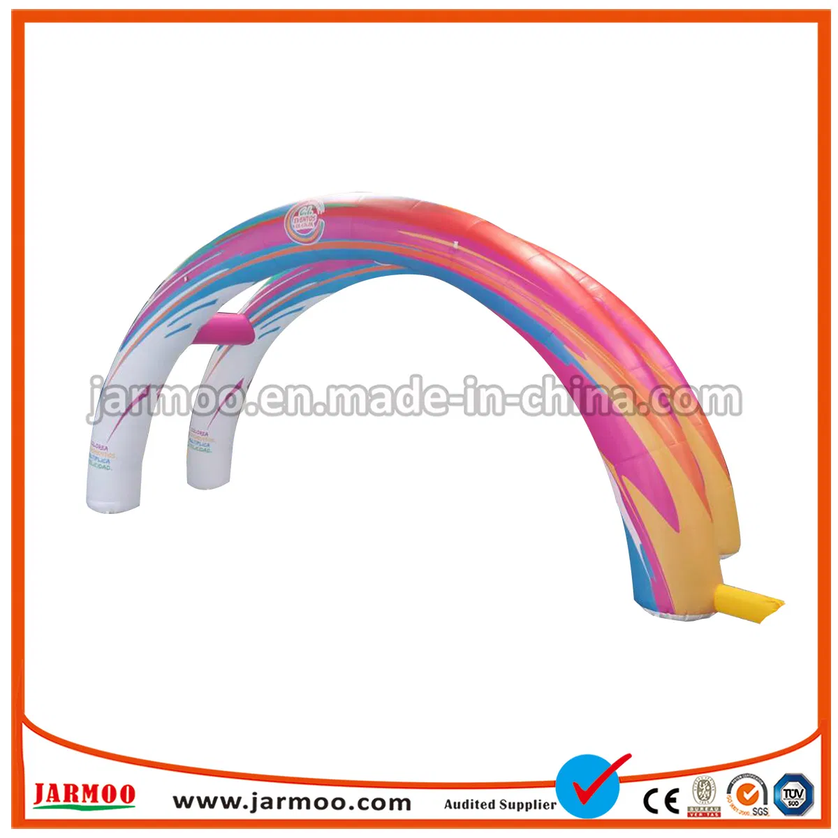 Promotional Custom Finish Line Balloon Inflatable Arch with Logo