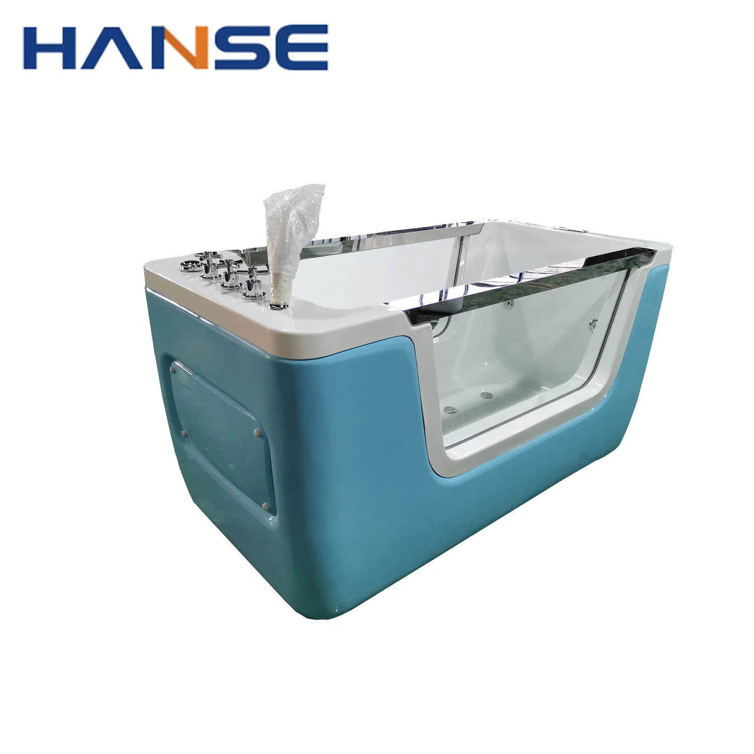 Детская акриловая ванна с гидромассажем и пузырьками