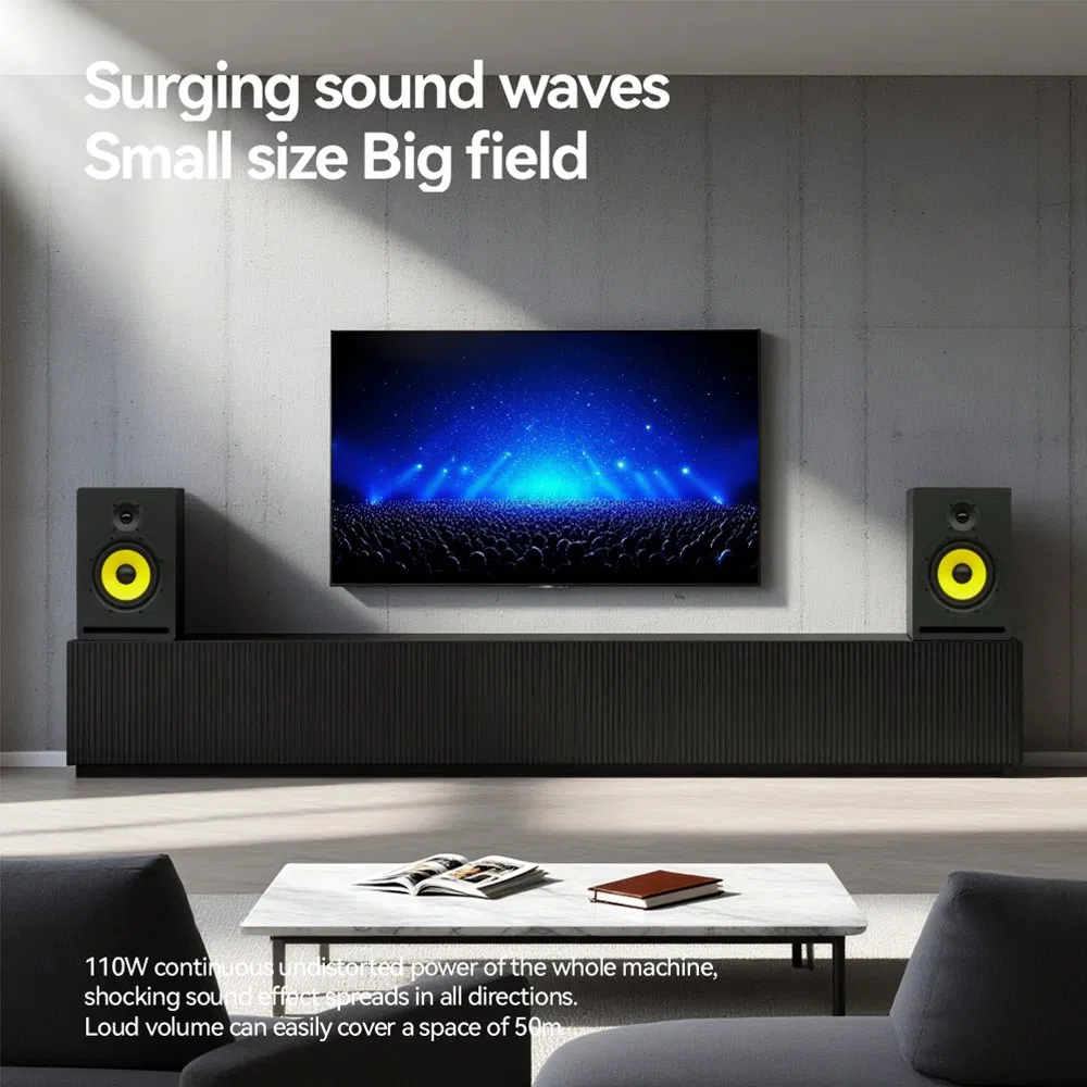 Chordio Ma5 5 Inch Desktop Room Bookshelf Studio Monitor Sound Speaker for Home Audio