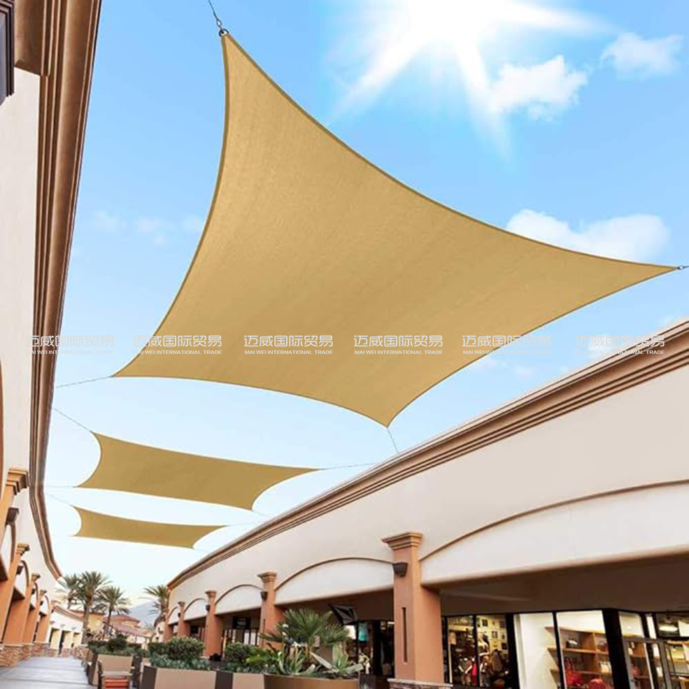 HDPE 160GSM Shade Net, Rectangle Triangle Square Shade Sails