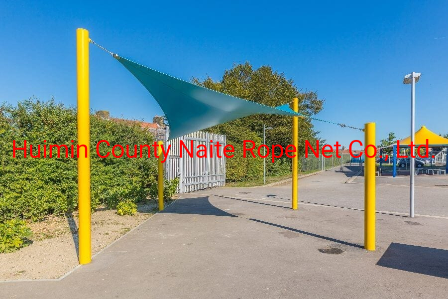 Fireproof Waterproof Rectangle Triangle Square LDPE Coated Sun Shade Net Canopy Sun Shade Sail Fences Nets for Outdoor Pools Privacy Camp Greenhouse