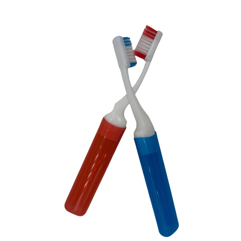 2025 New Design Folded/Travel/Foldable Toothbrushes for Adult Home and Travel Use Oral Whitening Toothbrush Manufacturer
