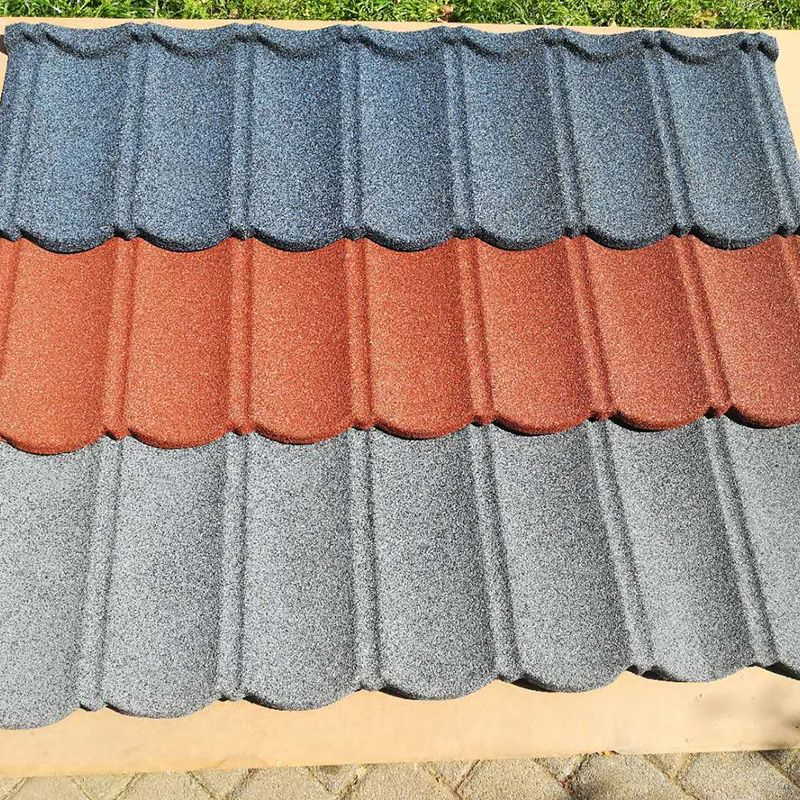50-Year Warranty Classic Tile Supports Custom Colors Stone Coated Roof Tile