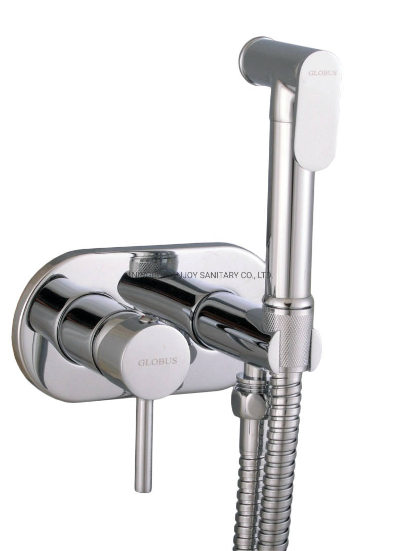 Смеситель для биде настенный однорычажный латунный