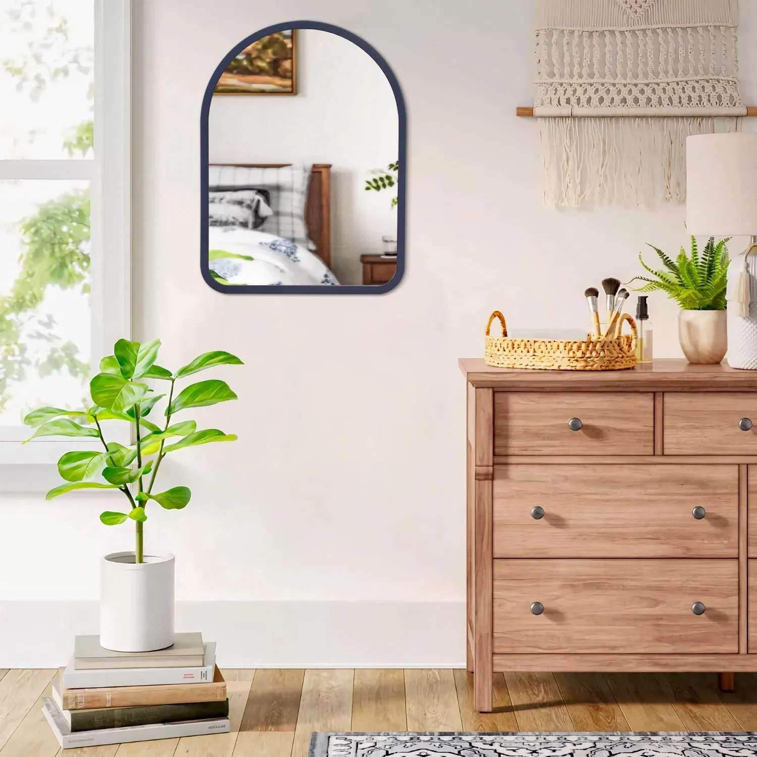 Blue/Gold/Black/Silver Metal Frame Arch Mirror for Your Home/Bath Welcome Consult Us