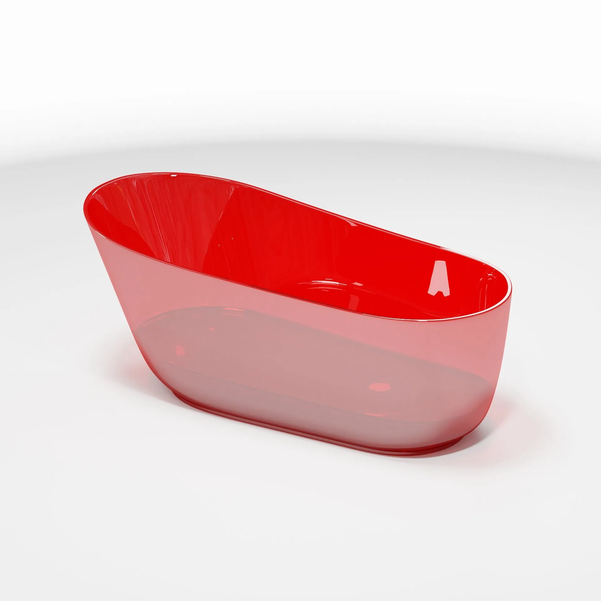 Прозрачная акриловая ванна с подсветкой