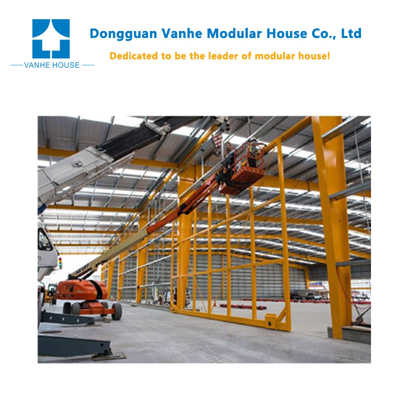 Custom Design Modern Design Rain Resistance Modern Light 2 Floor Steel Structure Warehouse