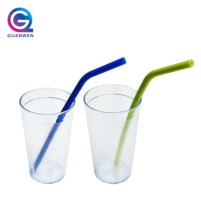 Wholesale Eco Friendly Big Foldable Collapsible Silicone Straw Drinking Cups Reusable Straws