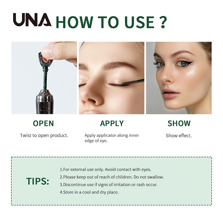 High Quality 2 Color Eyeliner Pure Makeup Waterproof Liquid Eyeliner