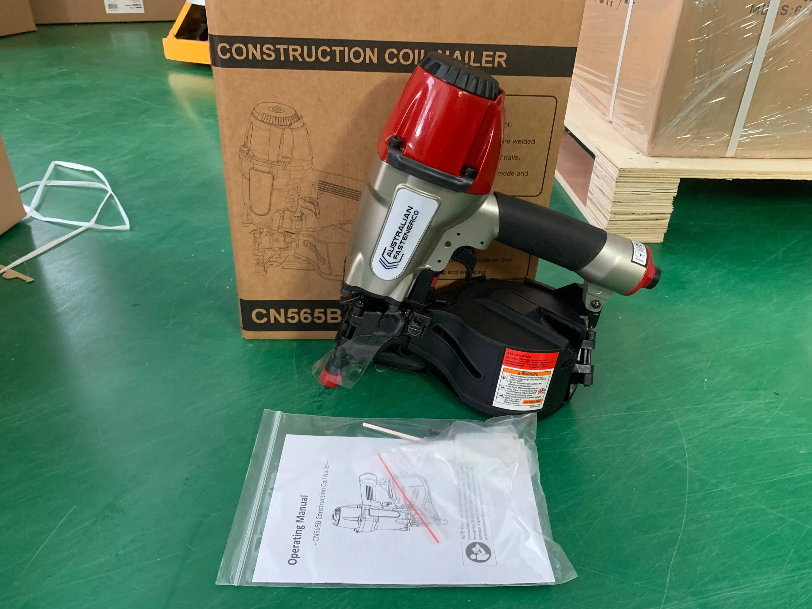 Пневмопистолет для гвоздей CN565B, 15° катушка