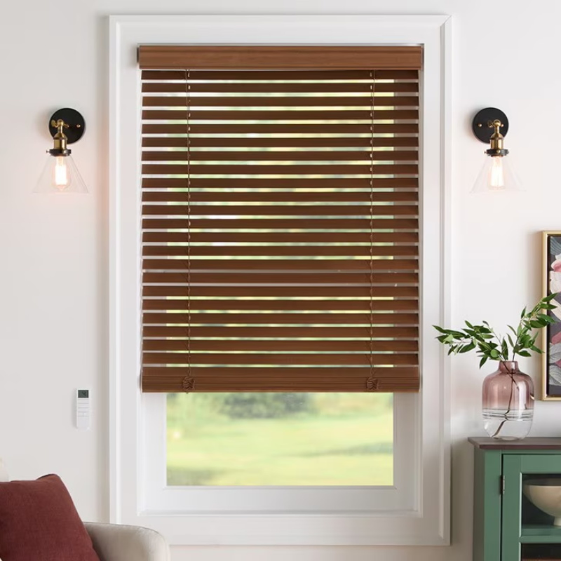 Customized New Design PVC Window Blinds PVC Window Blinds Faux Wood Blind for Home Life