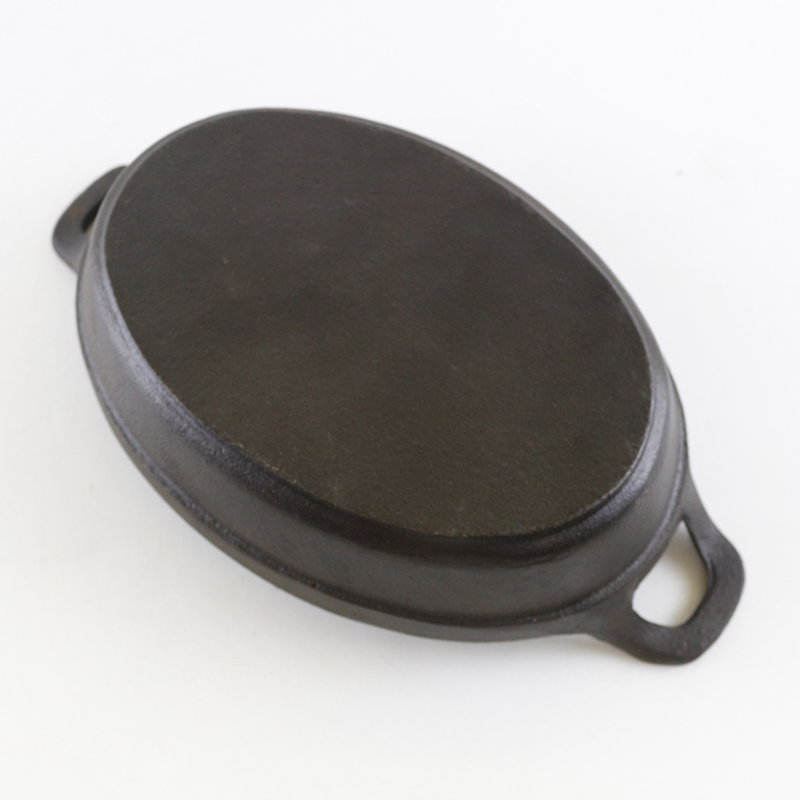 Чугунная сковорода-гриль Ellipse с двумя ручками