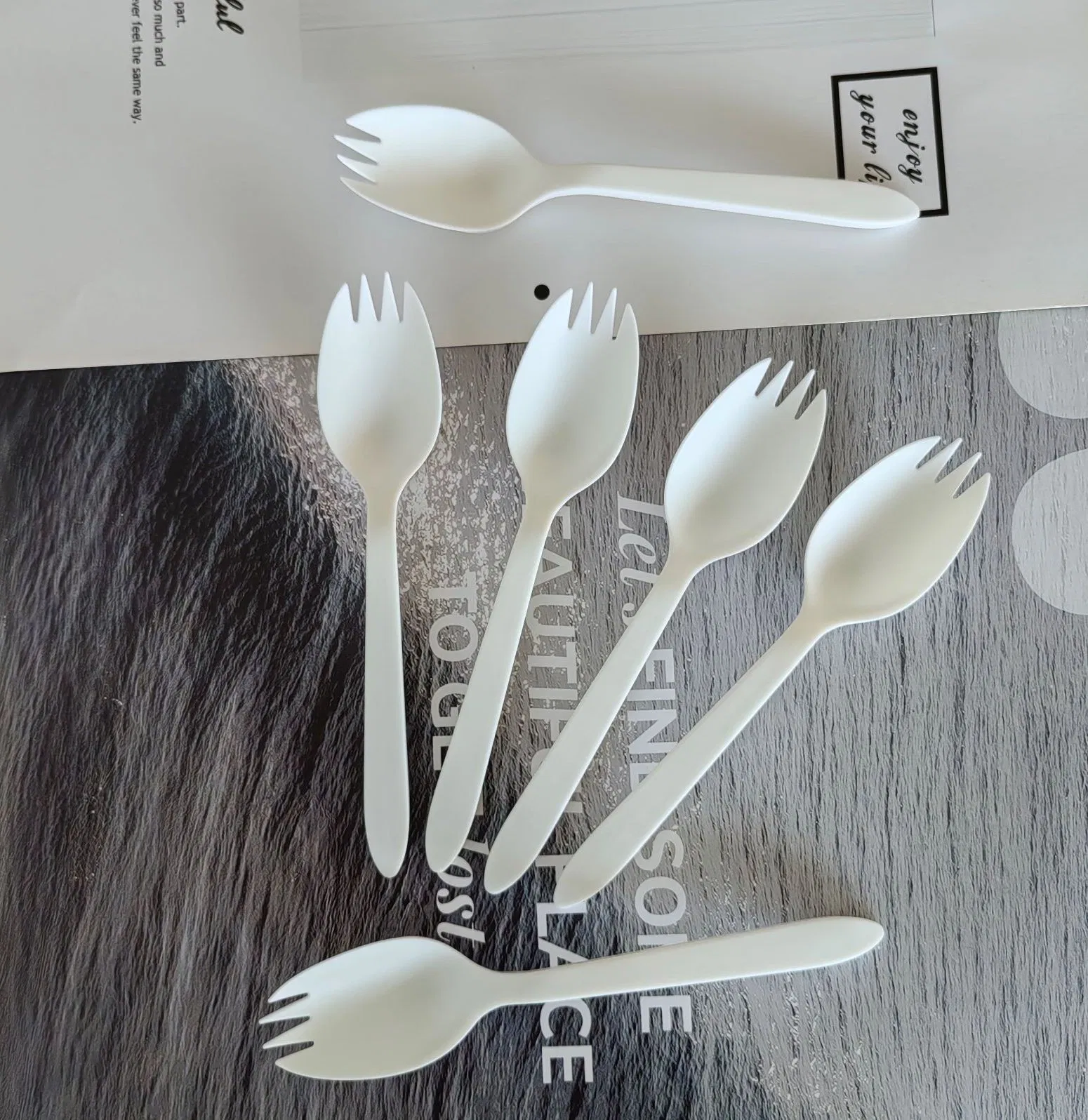 Disposable Cutlery Eco Friendly Compostable 100% Biodegradable Knife Fork Spoon Spork