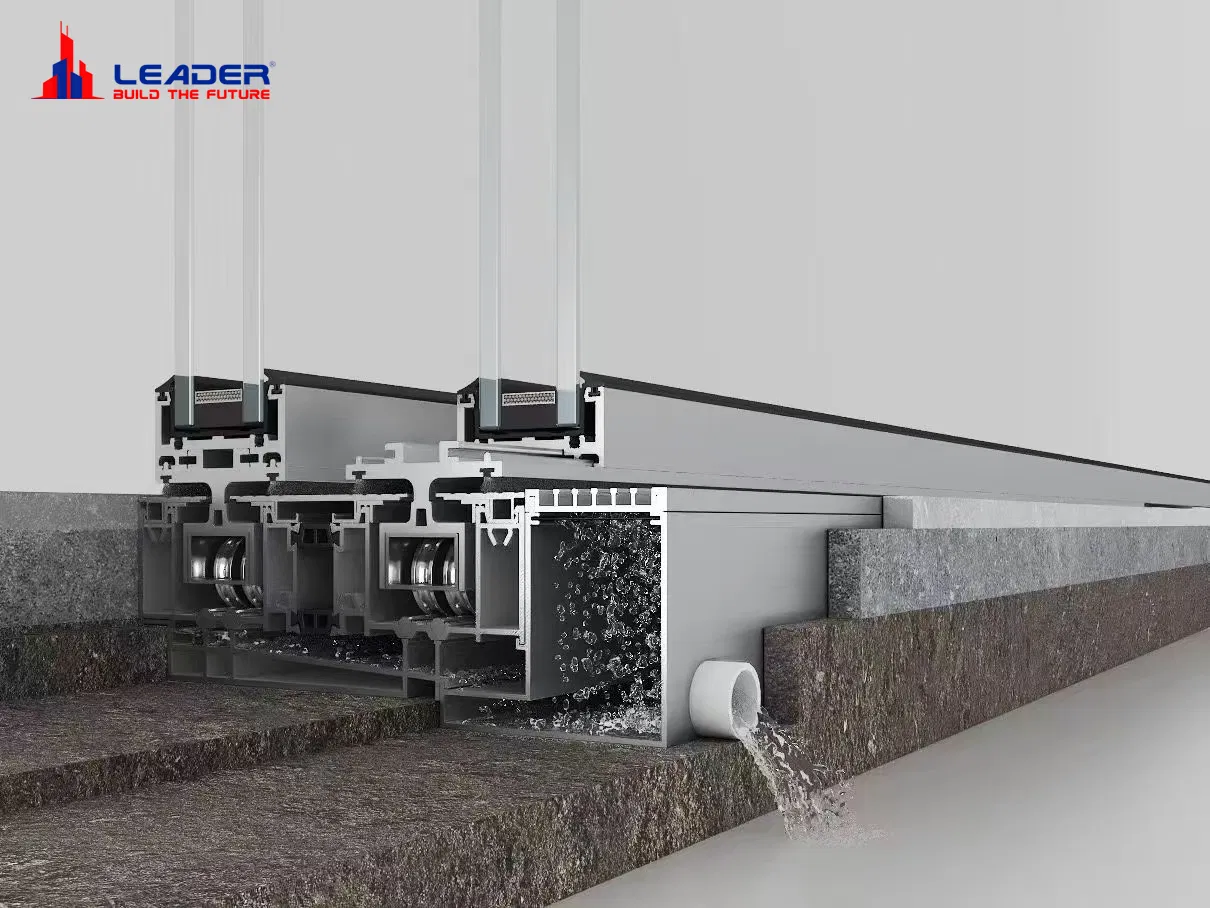 Supply 150 Series Aluminum Panoramic Sliding Door System, 1800kg Load, Motorized Option, for Hotel Villa Project