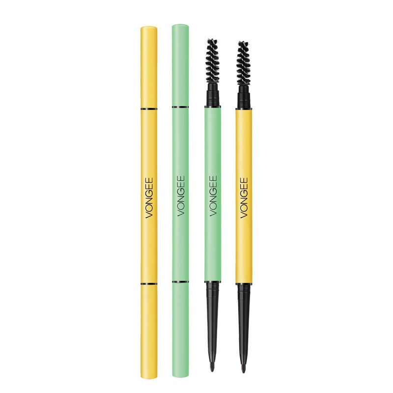 Ep07 Vongee Genuine Fine Double-Brow Pencil Rotating Waterproof Sweat-Proof Permanent Student Natural Beginner