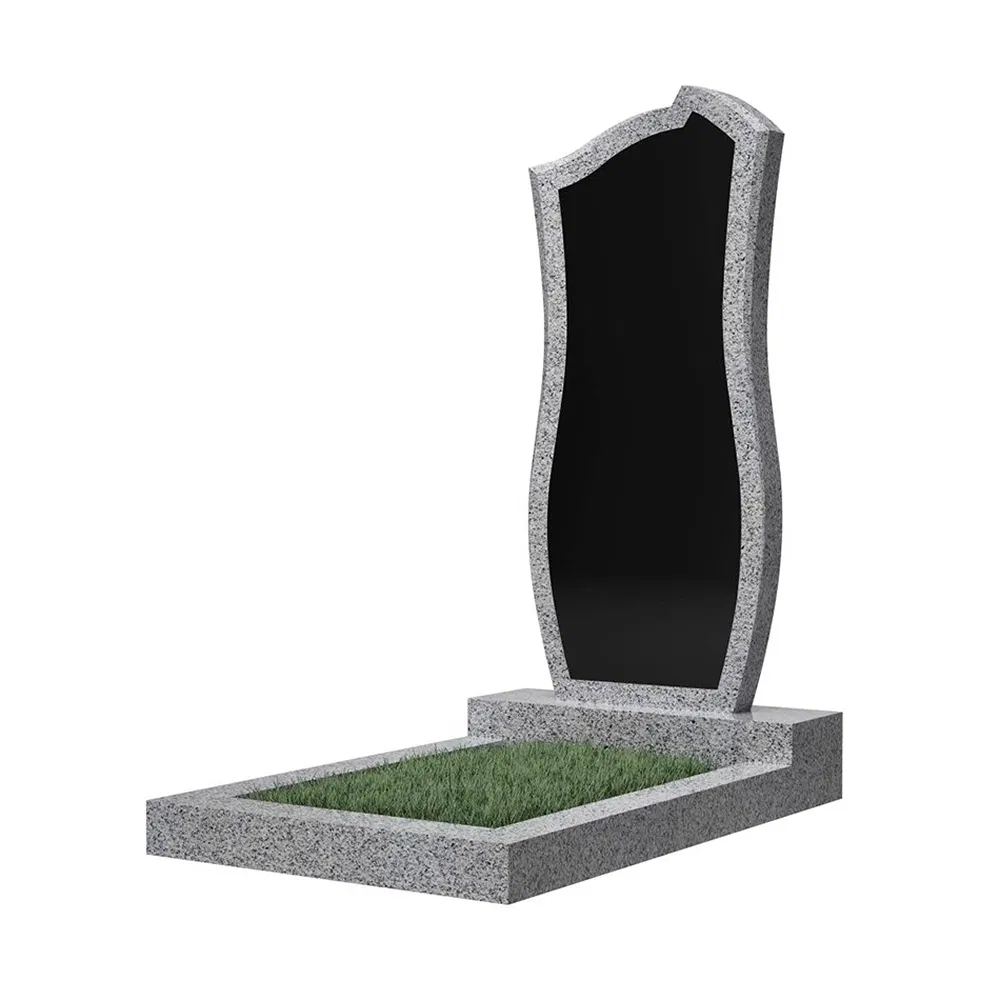 Maintenance-Free Hand-Carved Monument G603 Black Cold-Resistant Church Cemetery Headstone for Lawn Cemetery