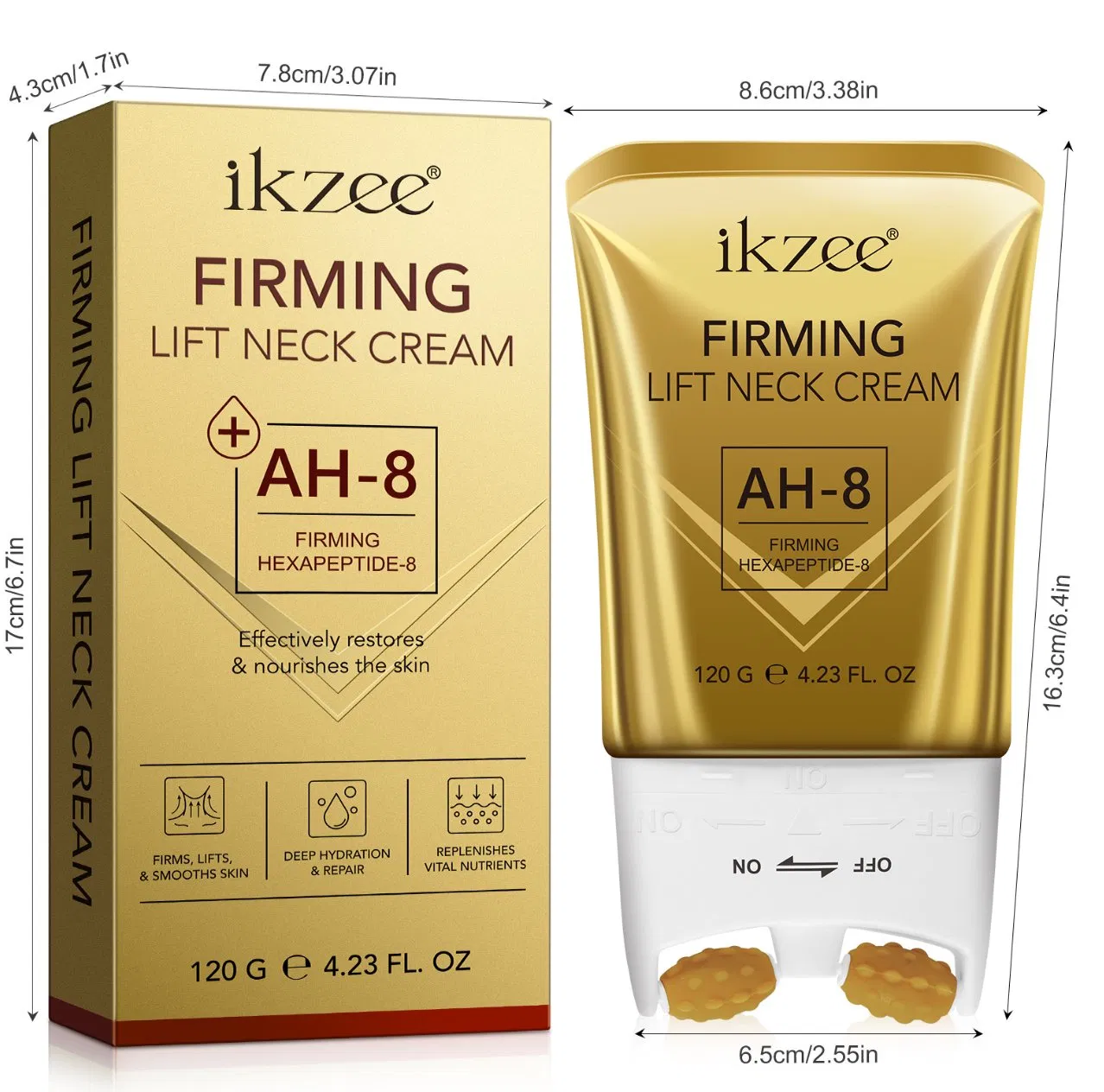 Online Wholesale and Retail Neck Firming Roller Cream Fading Fine Lines Firming Skin Neck Beauty Care Tightening Wrinkles Firming & Lifting Neck Cream for Neck