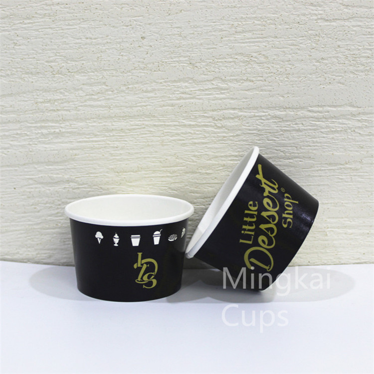 Custom Logo Printing Disposable Paper Cup Ice Cream Paper Cup