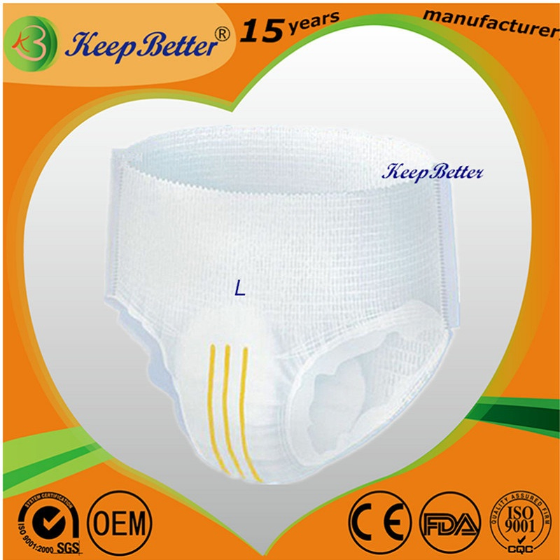 Medical Nursing Home Supermarket Pharmacy Supply OEM Wholesale Disposable Incontinence Products Adult Pull up Pant Underwear Diapers for Adults Elderly Factory