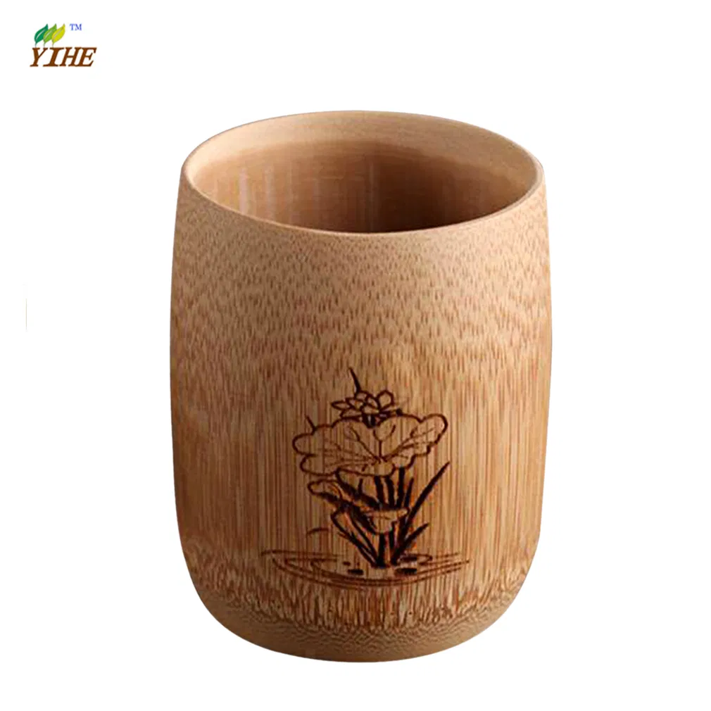 Natural Reusable Eco Friendly Custom Logo Bamboo Water Cup