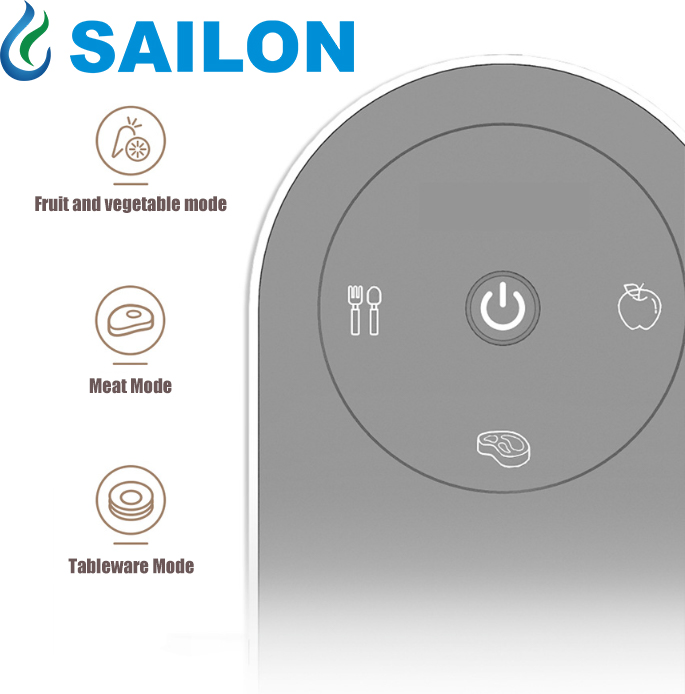 Powerful GB01 Wall-Mounted Vegetable Cleaning System for Home Use.