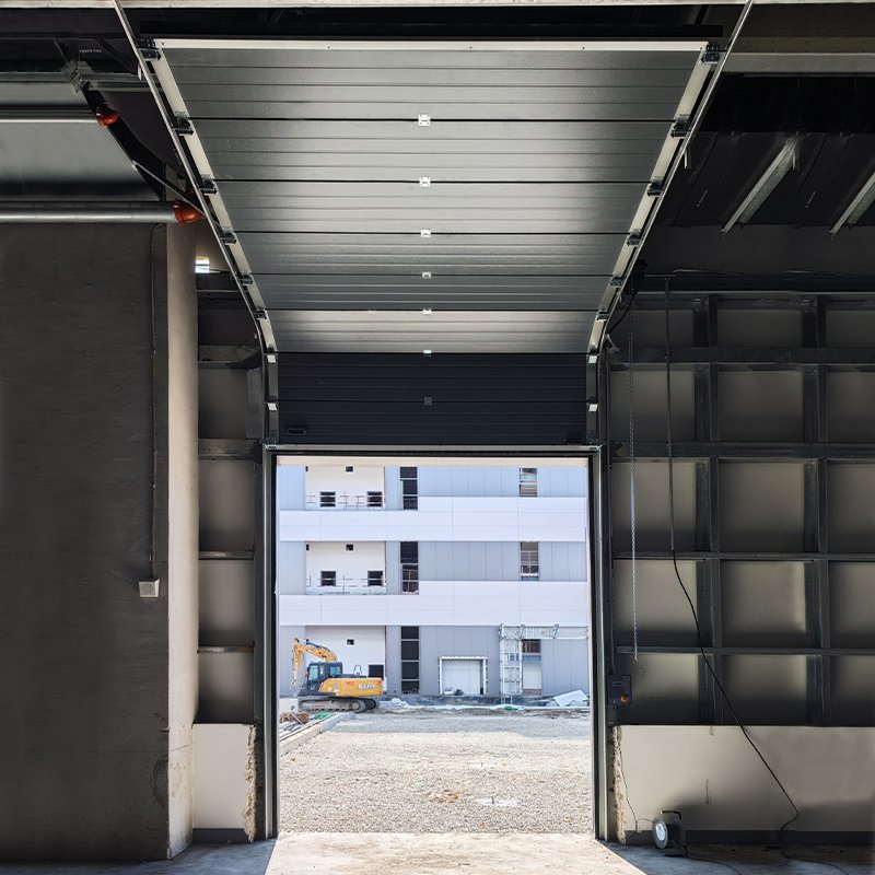 Exterior Overhead Thermal Insulated Panel Lift Automatic Industrial Electrical Garage Sectional Auto Door