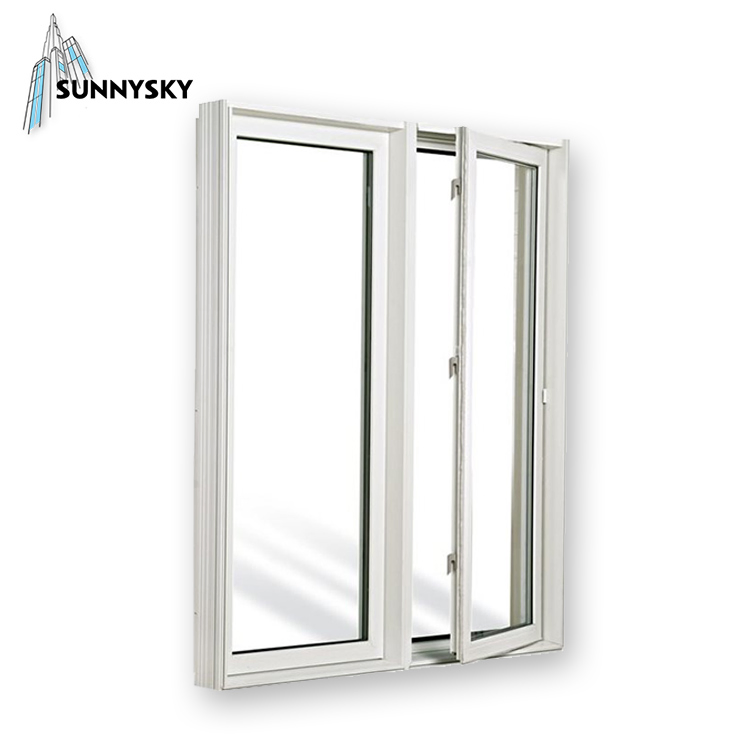 OEM Service Top Vinyl Price Comparison Diagram Casement Crank Window with Net