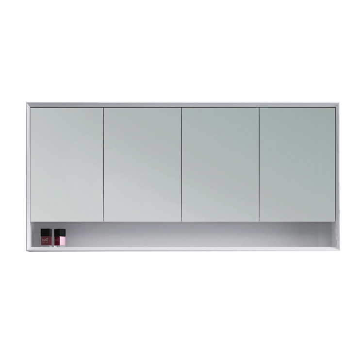 Aluminium Simple Design Hotel Wash Basin Bathroom Sink Cabinet Set with Mirror Basin Cabinet