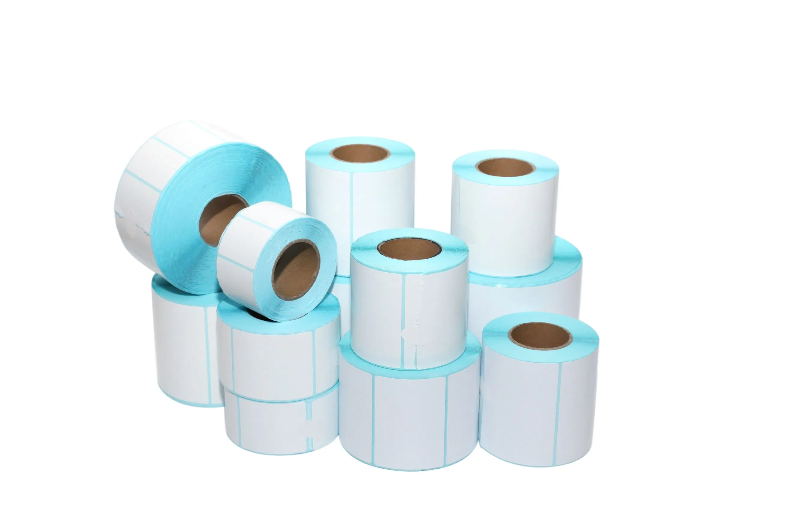Customized Size Self-Adhesive Label Thermal Label Blank Shipping Sticker