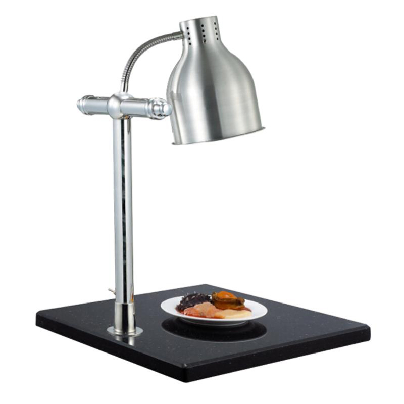 Luxury Modern Table Lamp Stainless Steel Infrared Heating Electric with Woofor Food Warming for Hotels Catering