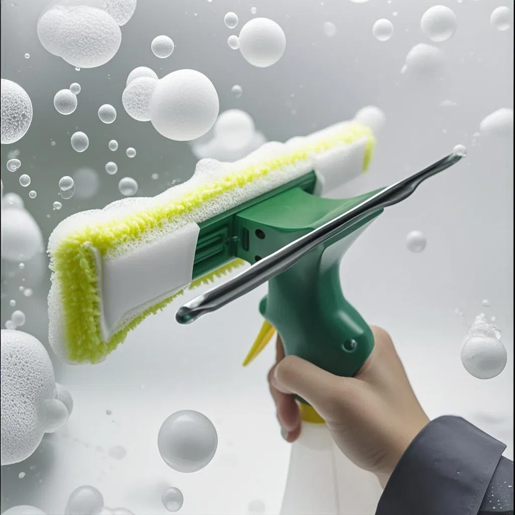 Household Window Cleaner Professional Cleaning Integrated Water Spray Glass Scraper