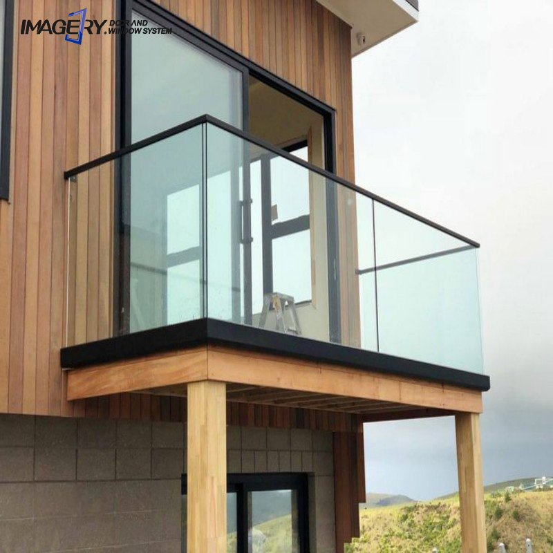 Cheap Price Simple Design Outdoor Terrace Glass Aluminum Railing