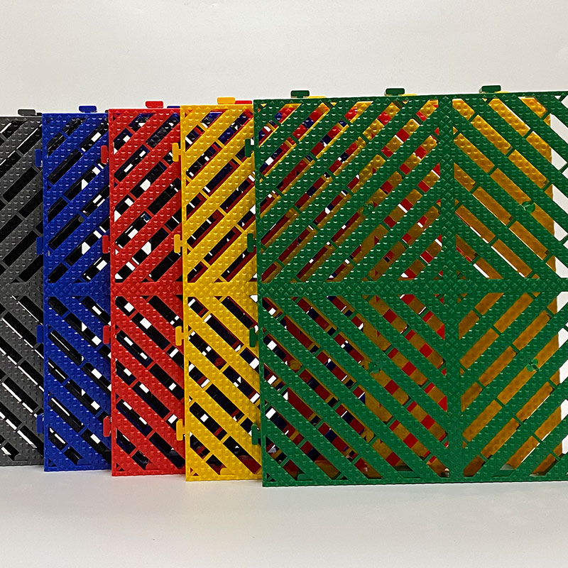 Interlocking Garage Floor Tiles in Modern Patterns for Professional-Grade Flooring