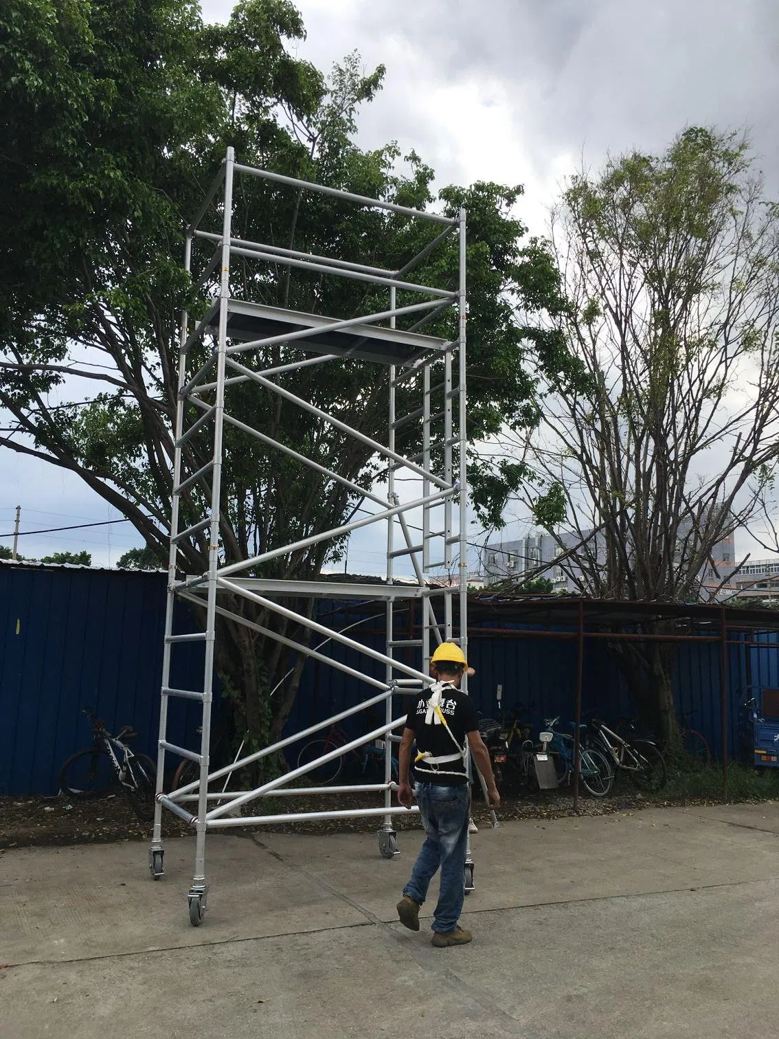 Aluminum Material Used Scaffolding for Sale with Plywood Work Platform