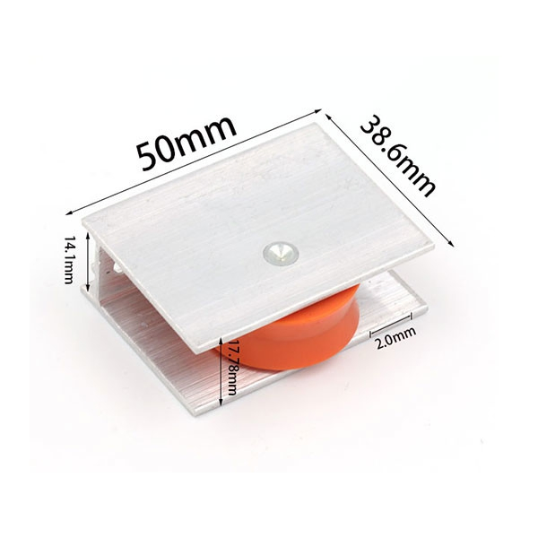 Factory Wholesale Aluminium Orange Silver Frame Sliding Window Fitting Rollers Sliding Device Wheel