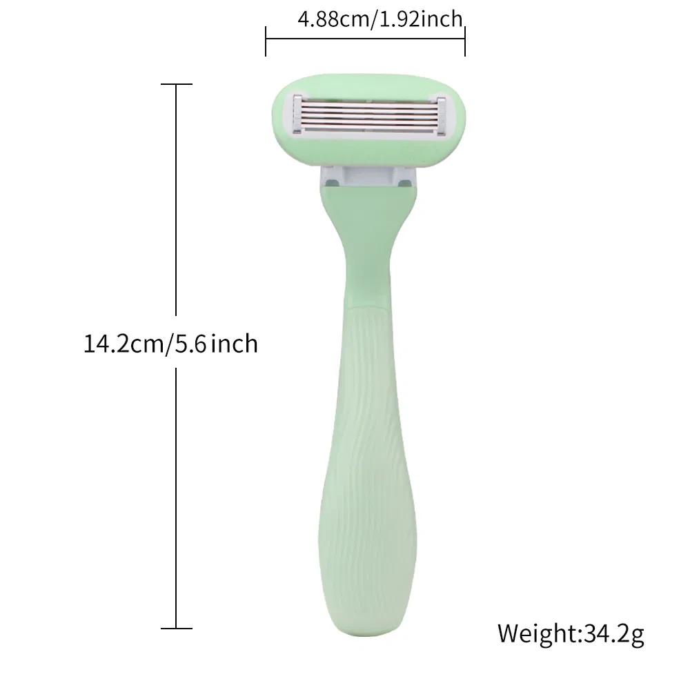 Five Blades Women Razor Shaving Tool with 2 Moisturising Cartridges
