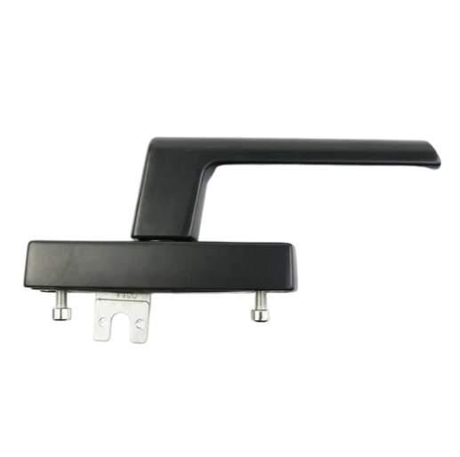 Durable Black Aluminium Window Handle for European Designs
