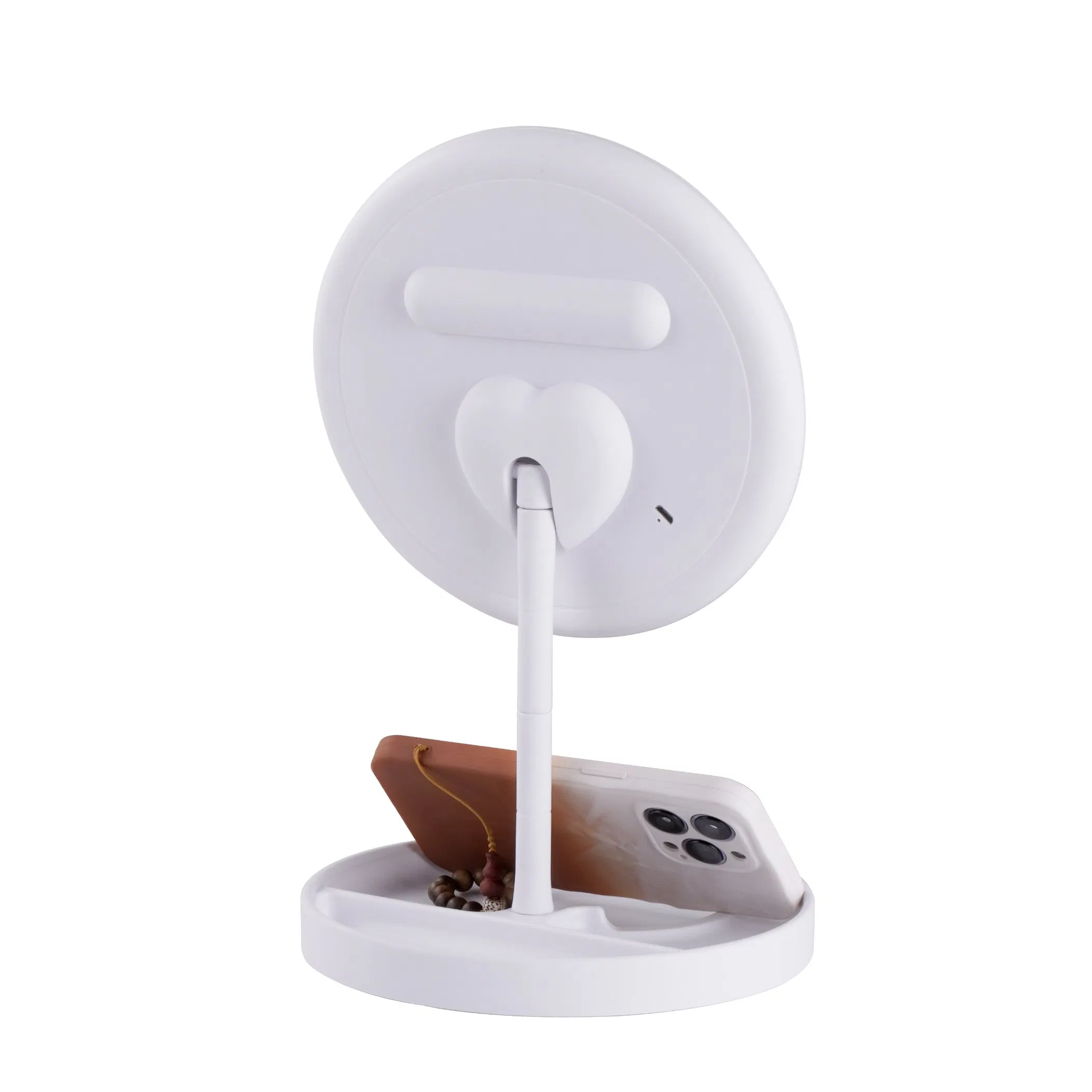 Lighted Makeup Mirror Tabletop Mount Vanity Round Mirror Gms816