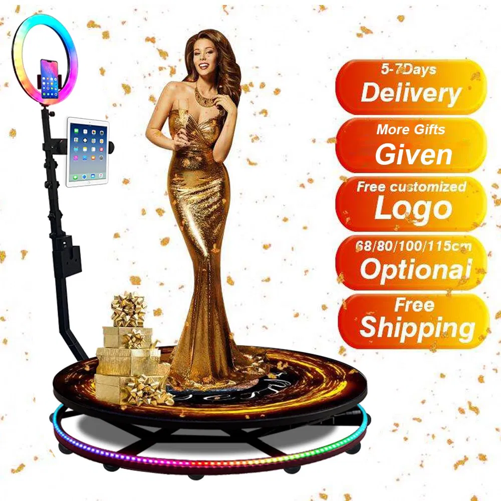 Портативная 360° вращающаяся платформа для селфи и фотосъемки