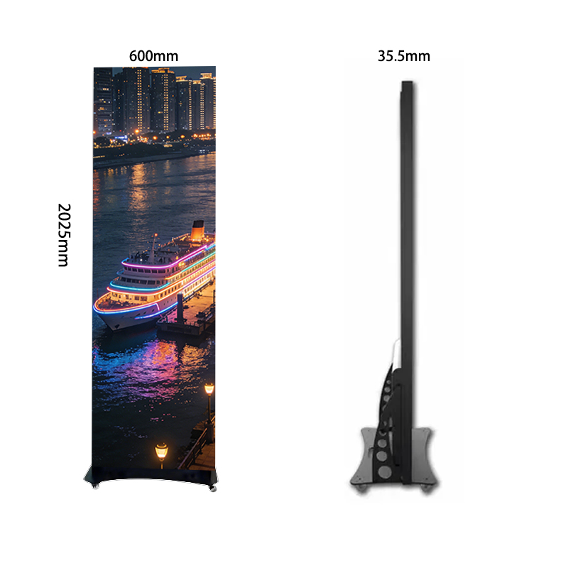 High Resolution Full Color P1.87 Indoor Portable LED Poster Screen for Advertising