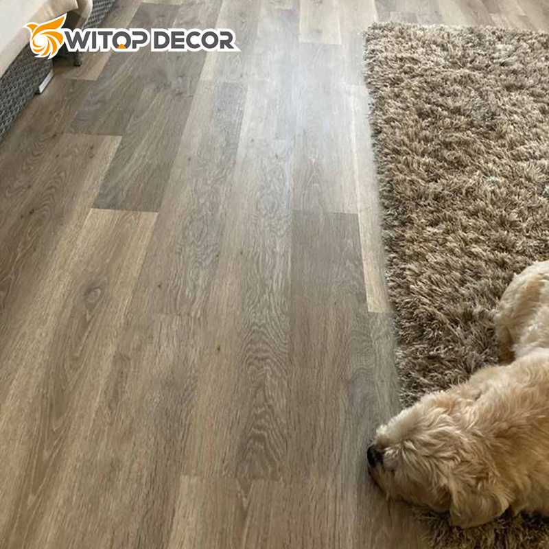 Indoor and PVC Lvt Spc Hospital Homogeneous Interlocking Flooring for School