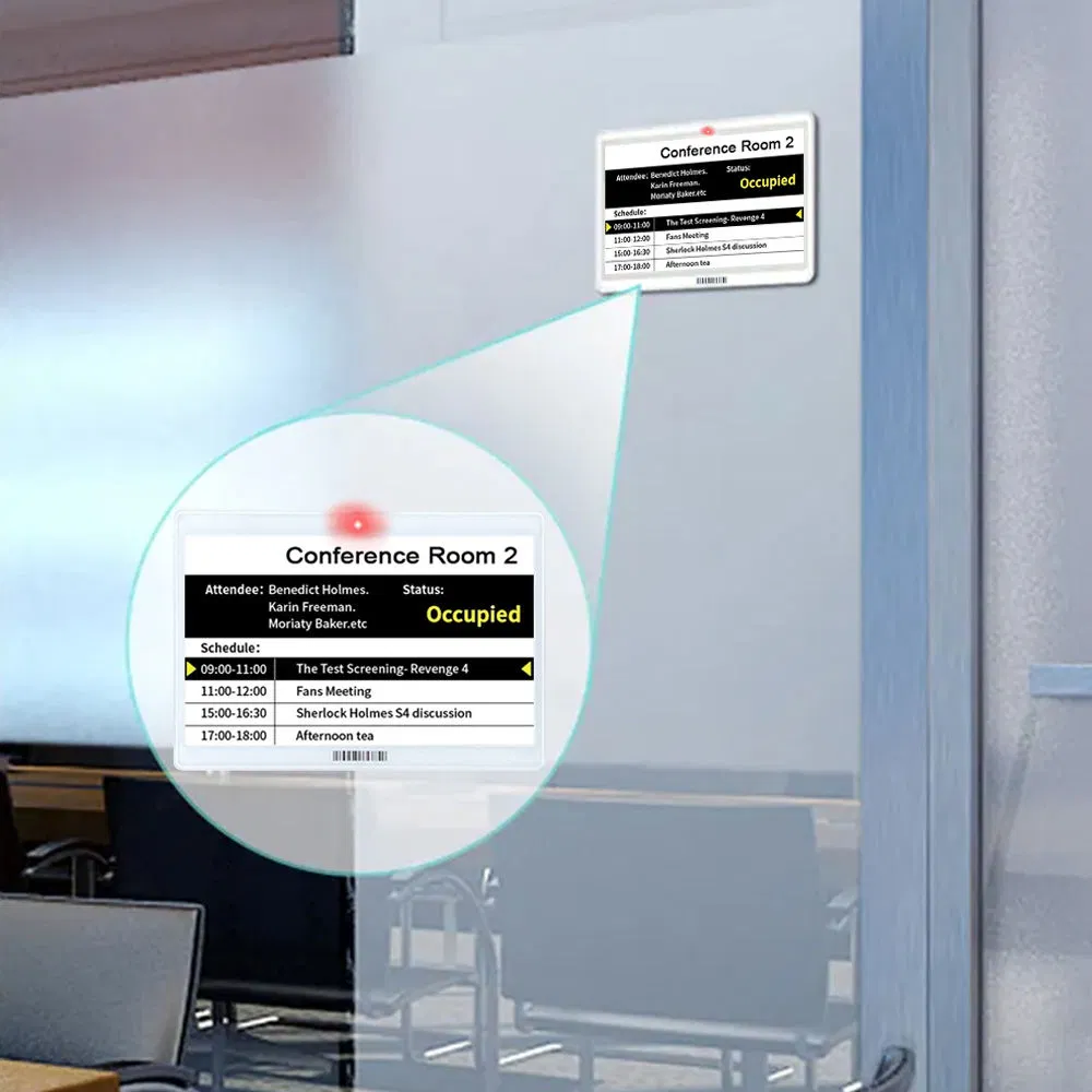 Customized to Sample Electronic Shelf Label E-Ink Display Module E-Paper EPD Office Signage to Wireless WiFi/Bluetooth E Ink Display Crash Prevention System
