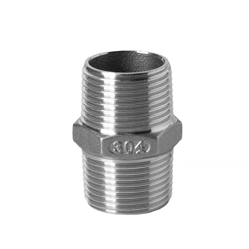 Pipe Fitting Nipple 3/4" with Thread on Both Ends for Industrial Pipe