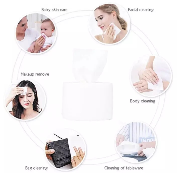 Wall Mounted Pull-out Cotton Soft Towel Disposable Soft Towel Household Thick Dry and Wet Face Cotton Tissue